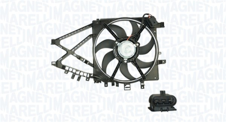 Ventilator - Ventilator radiator (cu carcasa) potrivit OPEL COMBO TOUR, COMBO/MINIVAN, CORSA C, CORSA C/HATCHBACK, TIGRA 1.3D/1.4/1.7D 09.00-