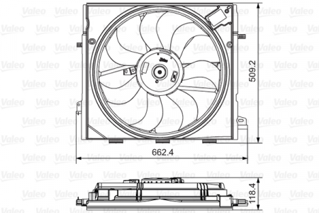 Ventilator radiator (cu carcasa) potrivit RENAULT ESPACE V 1.6/1.6D/1.8 02.15- [2]