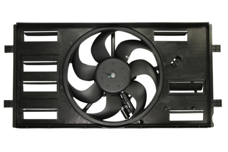 Ventilator - Ventilator radiator (cu carcasa) potrivit SEAT IBIZA V; SKODA FABIA IV; VW POLO VI 1.0 01.17-