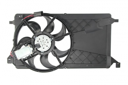 Ventilator radiator potrivit VOLVO C30, S40 II, V50; FORD FOCUS C-MAX, FOCUS II 1.6D-2.0LPG 2003-2012 - (cu carcasa) [1]