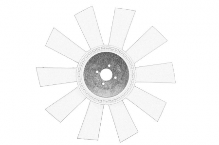 Ventilator radiator (diameter 457 mm, numar lame 10) potrivit URSUS 10014 H, 11024, 3822, 3824, 5322, 5324, 7524, 8014 H, 9014 H, 9024, 6024; ARMATRAC 1104; BASAK 2080, 2090, 2100, 2110; CASE IH 11 [1]