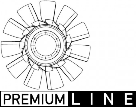 Ventilator radiator (diameter 750mm, numar lame 11) potrivit SCANIA G I, P I, R I DC13.05-DT16.08 03.04-05.19 [1]