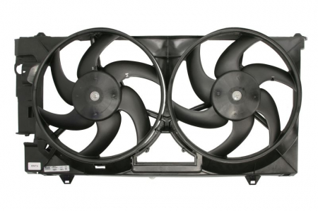 Ventilator - Ventilator radiator Dreapta (cu carcasa) potrivit CITROEN BERLINGO, BERLINGO/MINIVAN, XSARA, XSARA/HATCHBACK, XSARA/KOMBI; PEUGEOT 306, 406, PARTNER, PARTNER/MINIVAN 1.5D-2.0D 05.93-12.15