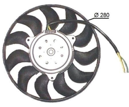 Ventilator radiator Dreapta potrivit AUDI A4 B6, A4 B7 1.9D/2.0/2.5D 2000-2006 [2]