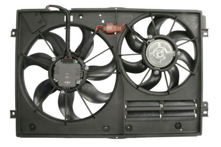 Ventilator radiator Dreapta/Stanga (cu carcasa) potrivit AUDI A1, A3, TT; SEAT ALTEA, ALTEA XL, IBIZA IV, IBIZA IV SC, IBIZA IV ST, LEON, TOLEDO III; SKODA FABIA II, OCTAVIA I 1.0-3.6 08.00- [1]
