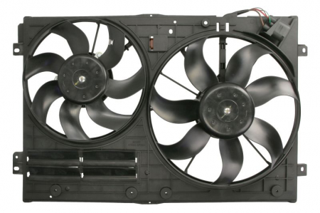 Ventilator - Ventilator radiator Dreapta/Stanga (cu carcasa) potrivit AUDI A1, A3, TT; SEAT ALTEA, ALTEA XL, IBIZA IV, IBIZA IV SC, IBIZA IV ST, LEON, TOLEDO III; SKODA FABIA II, OCTAVIA I 1.0-3.6 08.00-