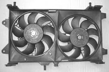 Ventilator - Ventilator radiator Dreapta/Stanga (cu carcasa) potrivit FIAT PUNTO, PUNTO/HATCHBACK 1.8/1.9D 09.99-03.12