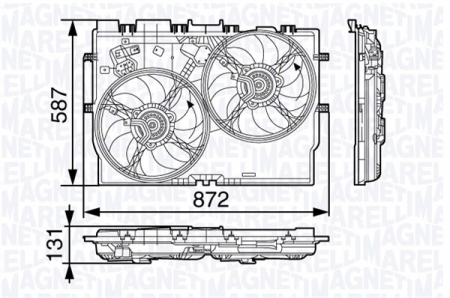 Ventilator - Ventilator radiator FIAT DUCATO 2.2D/2.3D/3.0D dupa 2006