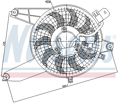 Ventilator - Ventilator radiator HYUNDAI TERRACAN 2.5D/2.9D/3.5 intre 2001-2006