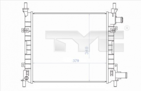 Ventilator - Ventilator radiator potrivit FORD KA 1.3 1996-2008