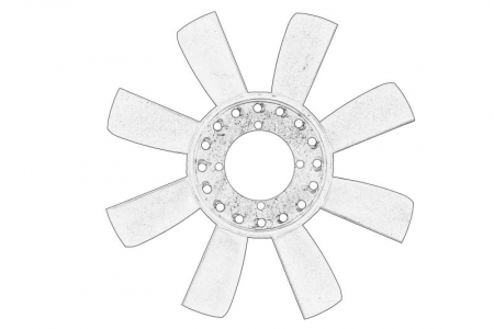 Ventilator radiator potrivit IVECO DAILY I, DAILY II 2.4D/2.5D/2.8D 01.85-05.99 [1]