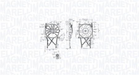 Ventilator radiator potrivit OPEL ASTRA H, ASTRA H CLASSIC, ASTRA H GTC, ASTRA H/KOMBI, ZAFIRA B, ZAFIRA B/MINIVAN 1.6-1.8LPG 01.04- [1]