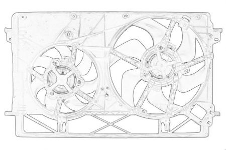 Ventilator radiator potrivit OPEL VIVARO B 1.6D 06.14-12.19 [1]