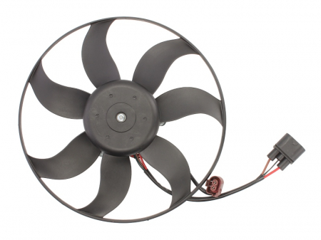 Ventilator radiator Stanga potrivit AUDI A3, TT; SEAT ALTEA, ALTEA XL, IBIZA IV, IBIZA IV SC, LEON, TOLEDO III; SKODA OCTAVIA II, SUPERB II; VW CADDY III, CADDY III/MINIVAN 1.4-3.6 02.03-