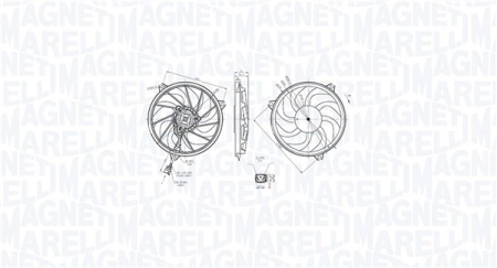 Racire motor - Ventilator radiator Stanga potrivit PEUGEOT 206, 206+ 1.1-2.0D dupa 1998