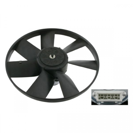 Ventilator radiator Stanga potrivit VW CORRADO, GOLF III, GOLF IV, PASSAT B3/B4, POLO, POLO CLASSIC, POLO II, POLO/HATCHBACK, VENTO 1.4-2.0 02.88-06.02 [0]