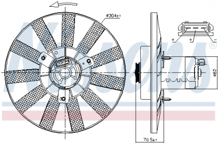 Ventilator radiator VW GOLF III, GOLF IV, VENTO 1.6-2.0 intre 1991-2002 Ventilator - Ventilator radiator VW GOLF III, GOLF IV, VENTO 1.6-2.0 intre 1991-2002