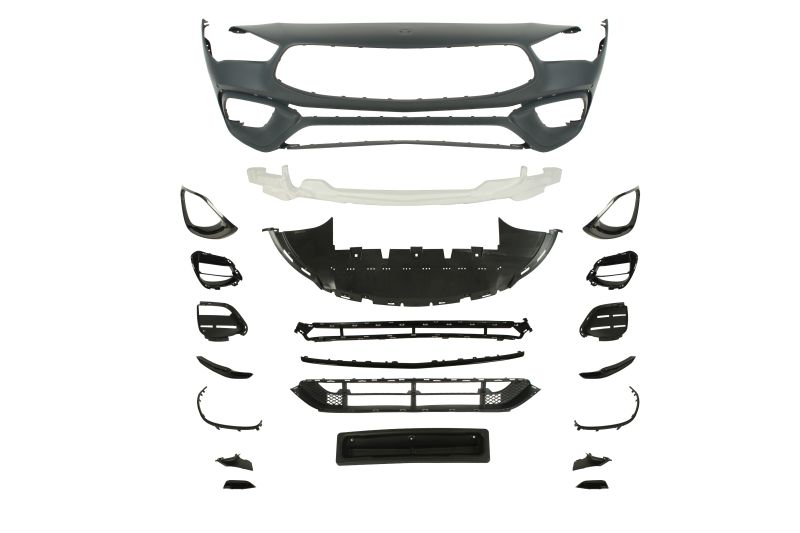 Bara (Fata, AMG STYLING, complet, orificii senzor parcare, grund) potrivit MERCEDES CLA C118 2019-2022