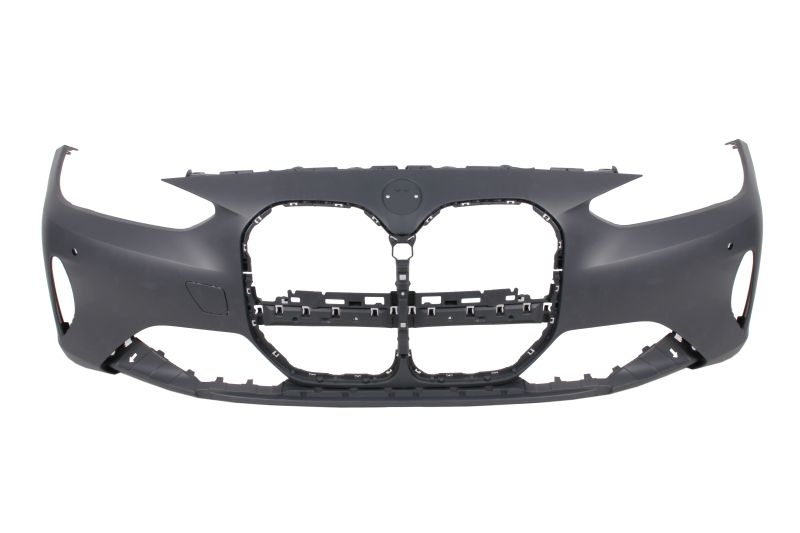 Bara (Fata, grund; cu un dop de cirlig de remorcare, orificii senzor parcare, gri) potrivit BMW 4 G22, G23, G82 Coupe dupa 2020