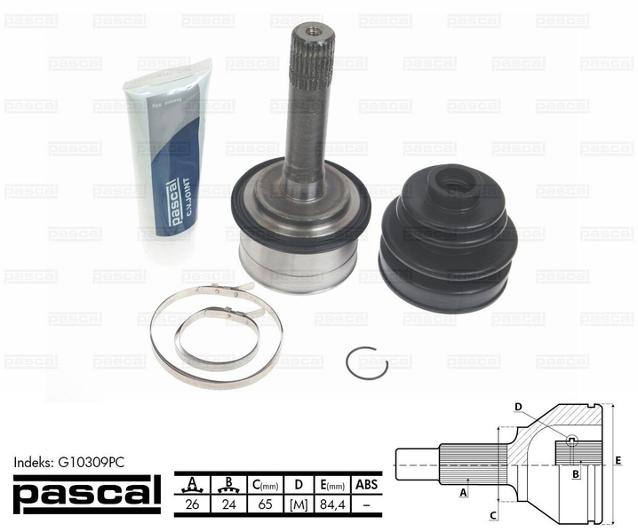 Cap planetara spre roata potrivit KIA RETONA, SPORTAGE 2.0 2.0D 1994-2003 - (26z 24z 65mm)