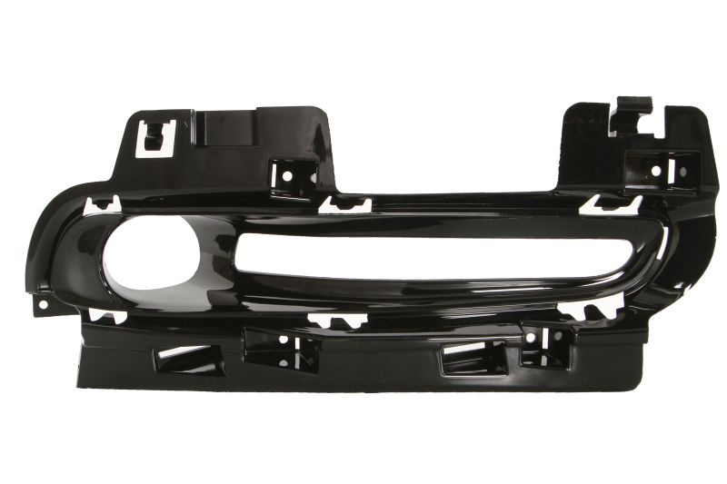 Capac bara fata Stanga (cu orificii proiector ceata, cu gauri pentru lumini de zi, plastic, crom negru lucios, SRT) potrivit JEEP GRAND CHEROKEE IV