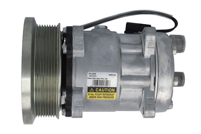 Compresor climatizare 12V (R134a) potrivit FIATAGRI 670, 670 DT, G 170, G 190, G 210, G 240; NEW HOLLAND 8670, 8670 A, 8770, 8770 A, 8970, 8970 A, 170