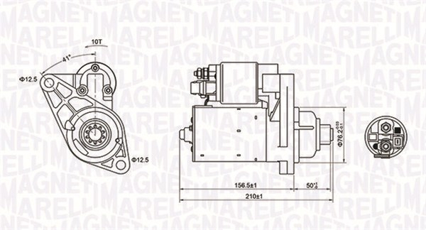 Electromotor potrivit AUDI A2, A3; SEAT CORDOBA, IBIZA III; SKODA FABIA I; VW BORA, BORA I, GOLF IV, LUPO I, POLO 1.2-1.9D 1996-2009 - (12V, 1,1kW)