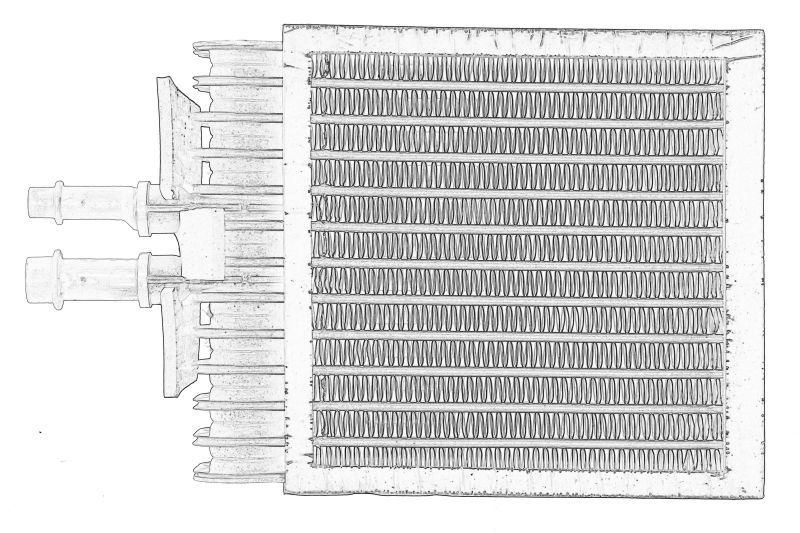 Evaporator aer conditionat potrivit SEAT ALHAMBRA; VW CALIFORNIA T5 CAMPER, CALIFORNIA T6 CAMPER, MULTIVAN T5, MULTIVAN T6, SHARAN, TRANSPORTER T5,