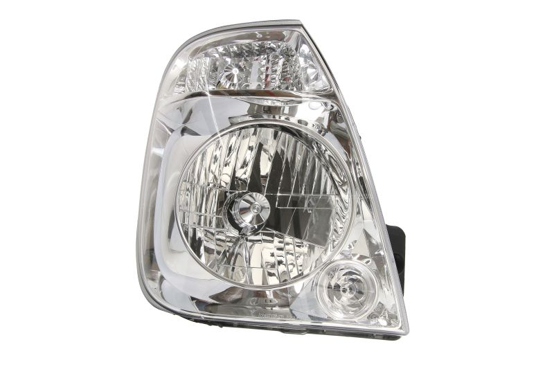 Far Dreapta (H4, electric, fara motoras, culoare insert: argintiu) potrivit KIA 2400, 2500, 2700, 3000, 3600, 4000 II 1998-2000