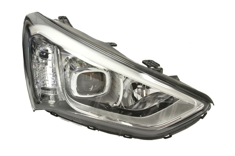 Far Dreapta (H7 H7 LED PY21W, electric, fara motoras, culoare insert: cromat) potrivit HYUNDAI SANTA FE III DM 2012-2015