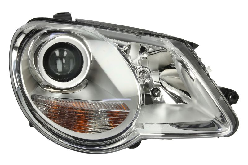Far Dreapta H7 W5W, electric, cu motor, culoare insert: cromat, culoare semnalizator: transparent potrivit VW EOS 2006-2011