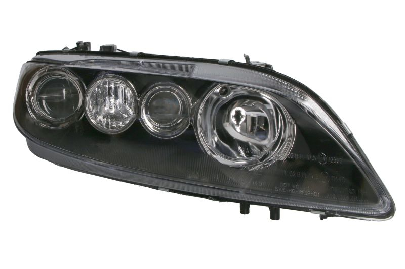 Far fata Dreapta potrivit MAZDA 6 (2 H1 H3, electric, cu motor, culoare insert: negru, culoare semnalizator: transparent)