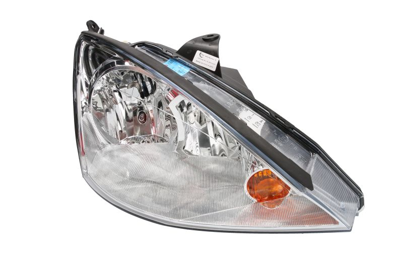 Far fata Dreapta potrivit FORD FOCUS I, FOCUS I KOMBI; FORD USA FOCUS ZX3, FOCUS ZX5 pana in 2005 (H1 H7, electric, fara motoras, culoare insert: