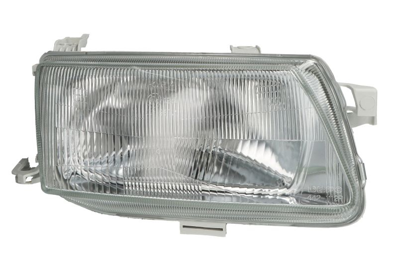 Far fata Dreapta potrivit OPEL ASTRA F, ASTRA F CLASSIC, ASTRA F KOMBI pana in 2002 (H4, electric, cu motor, culoare insert: cromat)