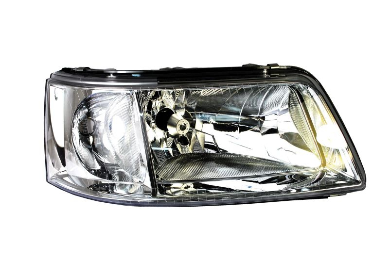 Far fata Dreapta potrivit VW MULTIVAN T5, TRANSPORTER T5 pana in 2009 (H4, electric, cu motor)