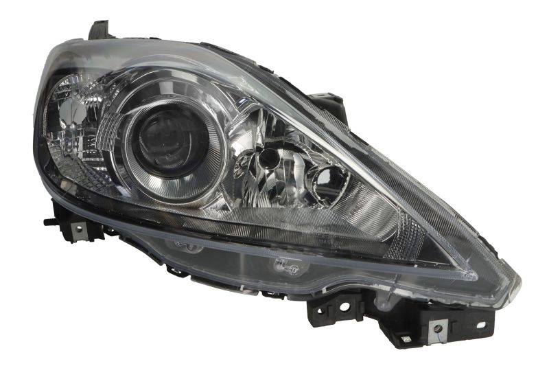 Far fata Dreapta potrivit MAZDA 5 (H7 HB3, electric, fara motoras, culoare insert: gri, culoare semnalizator: alb)