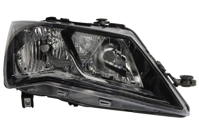 Far fata Dreapta potrivit SEAT LEON, LEON SC, LEON ST, LEON ST KOMBI (H7 P21W PY21W, electric, cu motor, culoare insert: negru)