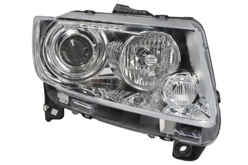 Far fata Dreapta potrivit JEEP COMPASS, GRAND CHEROKEE IV (H9, electric, cu motor, culoare insert: negru)