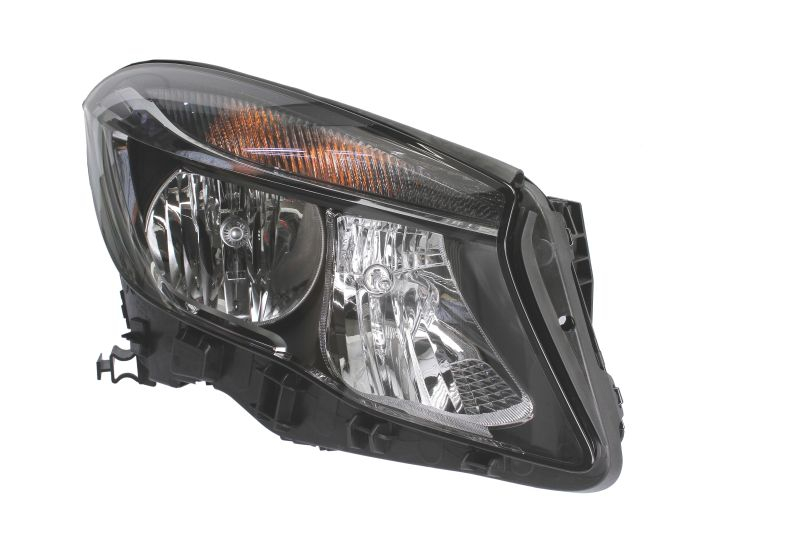 Far fata Dreapta potrivit MERCEDES GLA (X156) (halogen, H15 H7 PY21W, electric, cu motor, bec, culoare semnalizator: portocaliu)