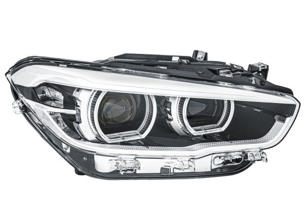 Far fata Dreapta potrivit BMW 1 (F20), 1 (F21) dupa 2010 (LED, LED, cu motor, culoare semnalizator: transparent)