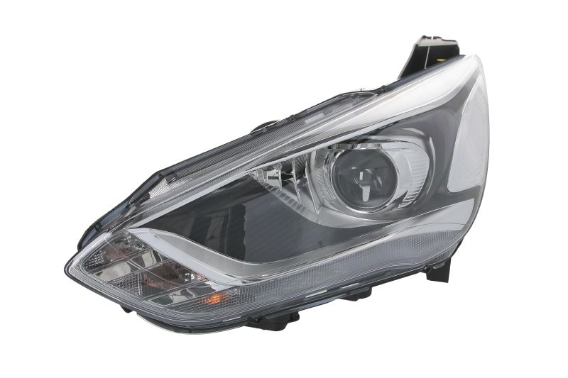 Far fata Stanga potrivit FORD C-MAX II, GRAND C-MAX dupa 2015 (bi-xenon, D3S H1 LED, electric, cu motor, culoare insert: argintiu)