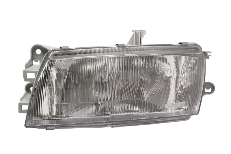 Far fata Stanga potrivit MAZDA 323 C V, 323 F V, 323 P V, 323 S V 1994-1998 (H4 W5W, electric, manual, fara motoras, culoare insert: cromat)
