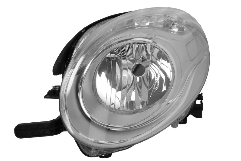 Far fata Stanga potrivit FIAT 500L (H7, electric, cu motor, culoare insert: cromat)