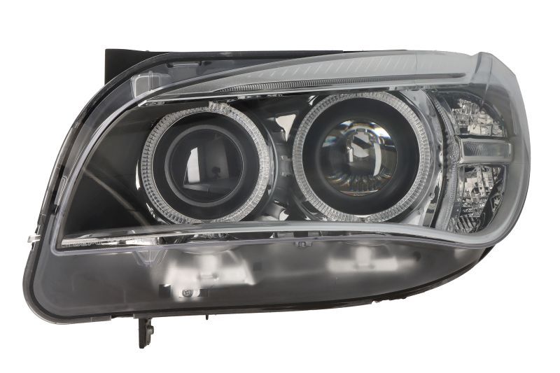 Far fata Stanga potrivit BMW X1 (E84) 2009-2015 (xenon, D1S LED PY21W, electric, cu motor)