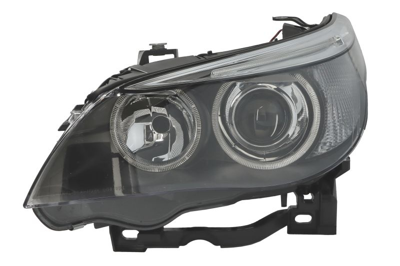 Far fata Stanga potrivit BMW 5 (E60), 5 (E61) (xenon, D2S H7 LED W5W, electric, cu motor, culoare insert: negru)
