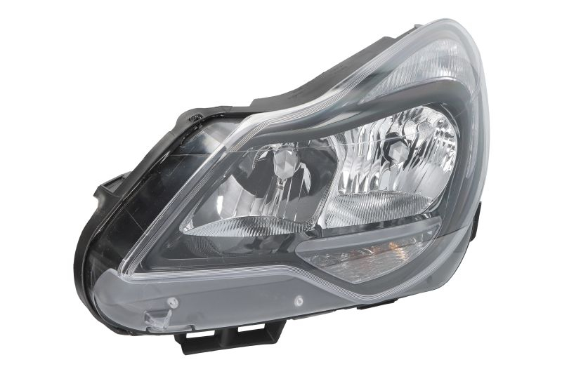 Far Stanga potrivit OPEL CORSA D, CORSA D HATCHBACK (H1 H7 PY24W W21, electric, cu motor, culoare insert: negru, culoare semnalizator: alb)