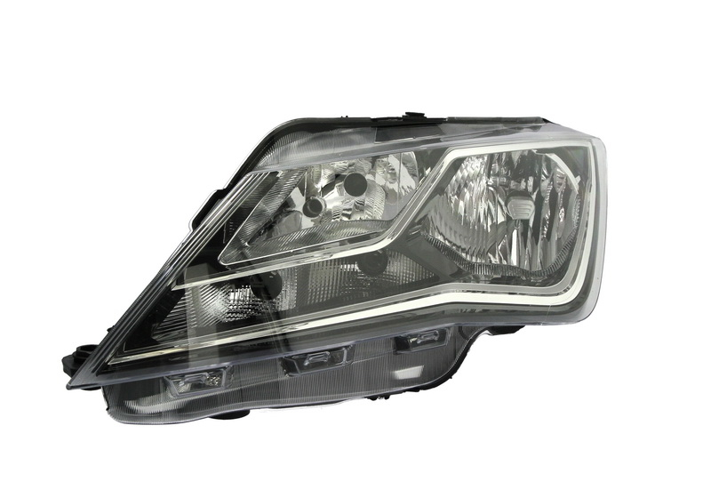 Far Stanga (H4, electric, cu motor, culoare insert: negru, culoare semnalizator: alb) potrivit SEAT IBIZA IV 6P, IBIZA V 6F 2012-2021
