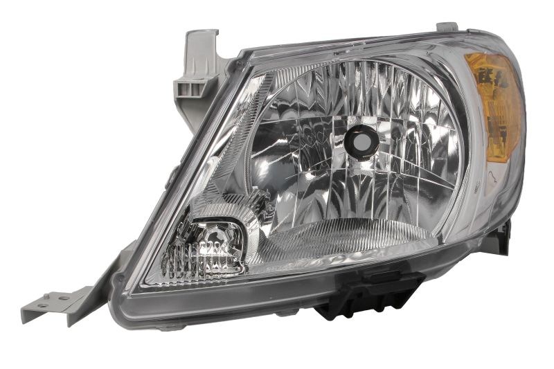 Far Stanga H4, electric, fara motoras, culoare semnalizator: portocaliu potrivit TOYOTA HILUX VII 2004-2008