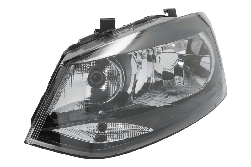 Far Stanga (H4 PY21W W5W, electric, cu motor, culoare insert: negru) potrivit VW POLO V 6R 2009-2014