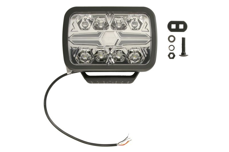 Far universal stanga dreapta (dreptunghiular, BLADE, LED, 12 24V, 36W, latime 222mm, inaltime 153mm, adancime: 58mm, transparent, aluminiu, negru,